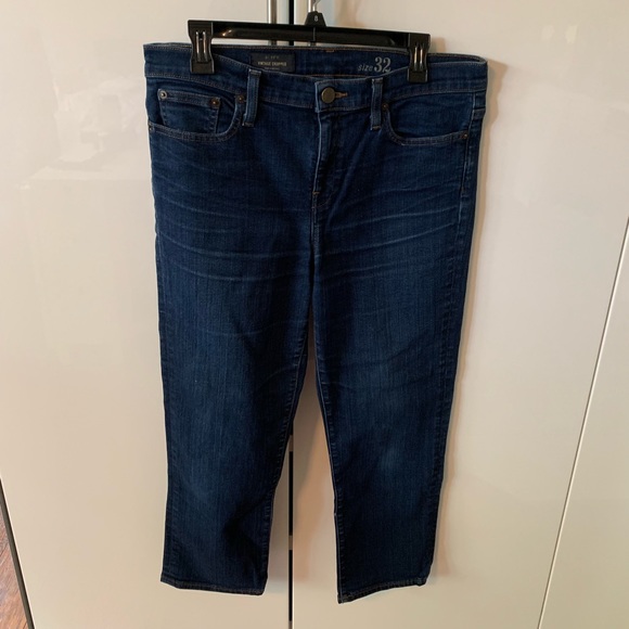 👖Jcrew vintage cropped jeans size 12 petite 32